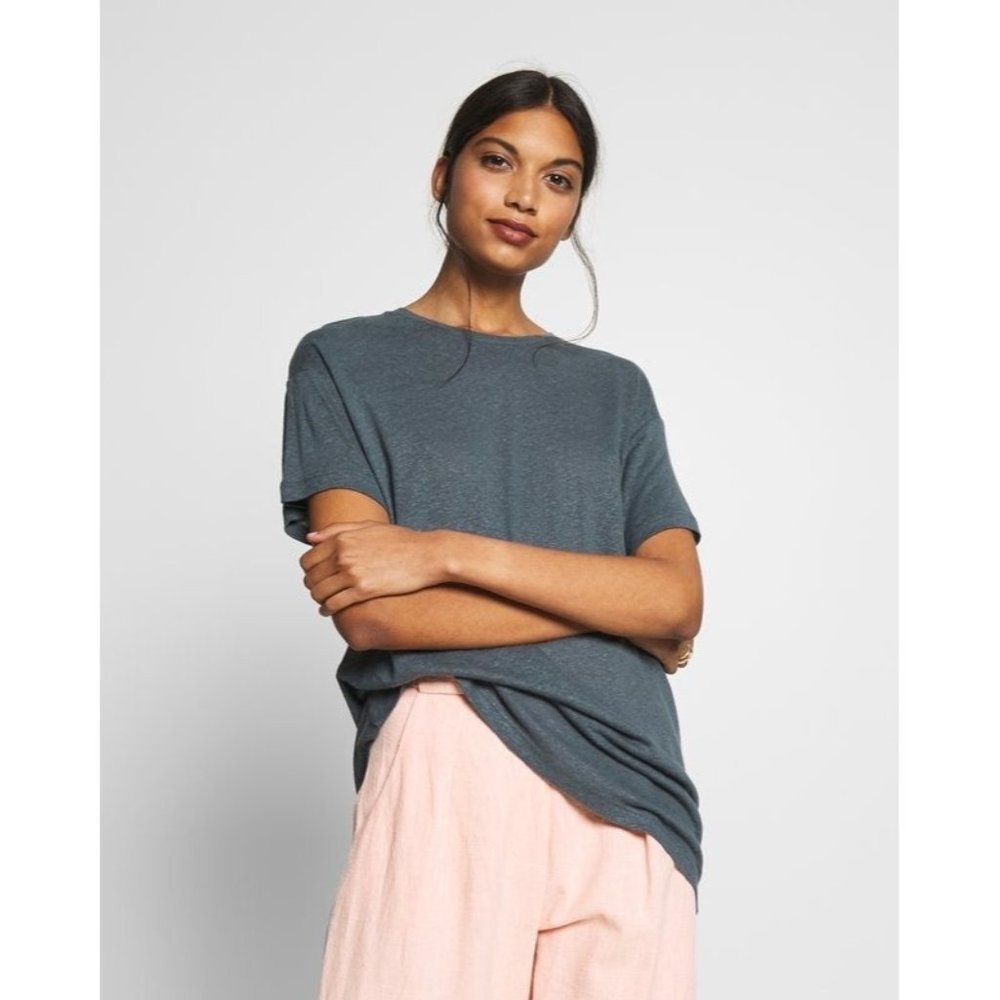 alive sports athletic tee to blouse round neck t shirt in blue xl